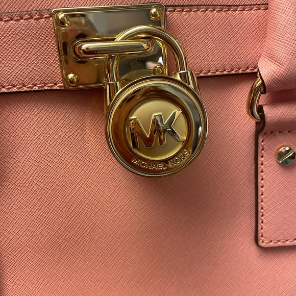 Michael Kors Hamilton large tote bag (Peach pink) - Picture 4 of 11